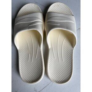 White Slip-On Slides Sandals Shoes Size 5/35-36 Non-Slip Open-Toe Unisex Summer